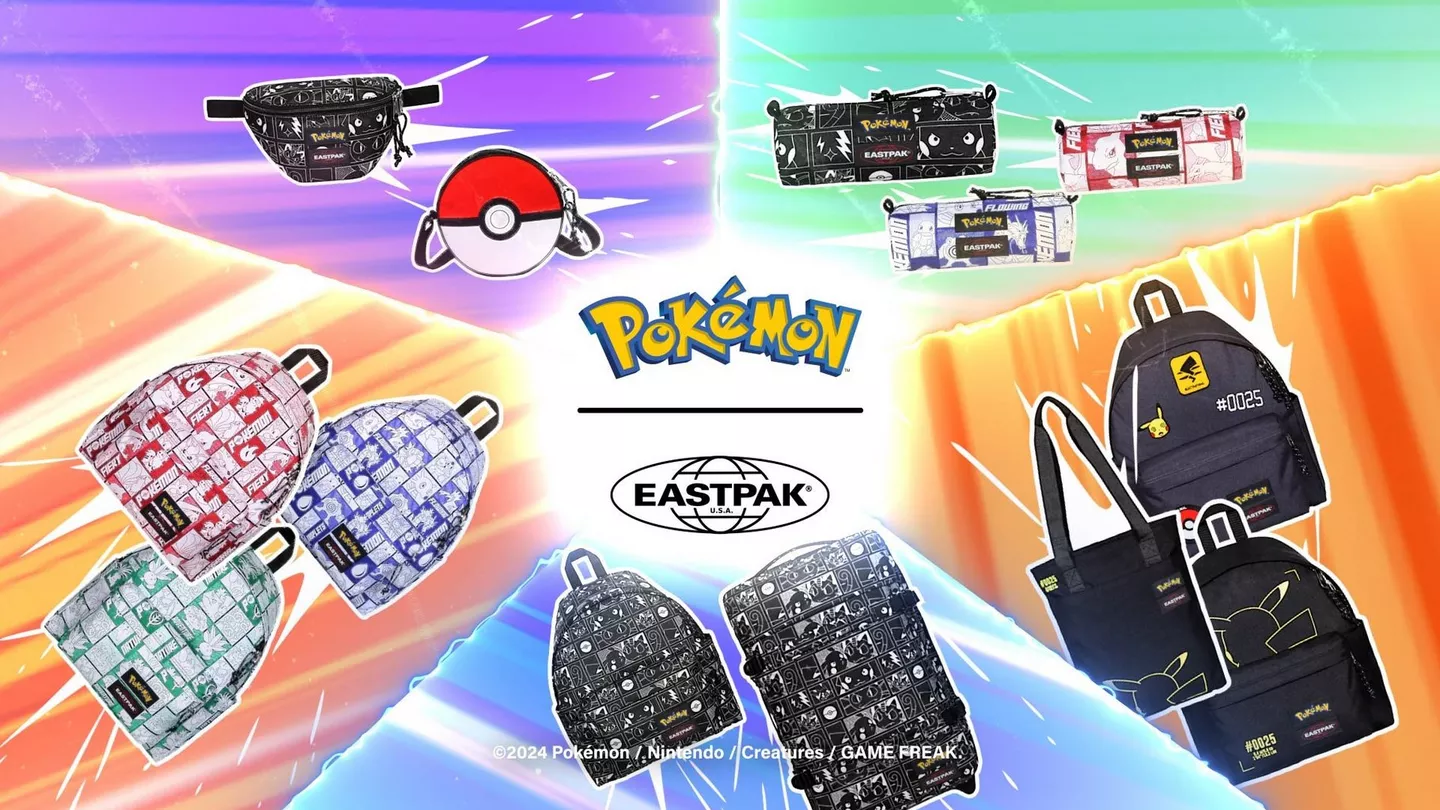 Pokemon X Eastpak Day Pak'r Pokémon Burgundy Sirt Çantası | Eastpak